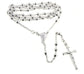 Thick 5mm Catholic Sterling Silver Rosary Beads 23" Necklace Crucifix Gift Boxed - Silver Insanity