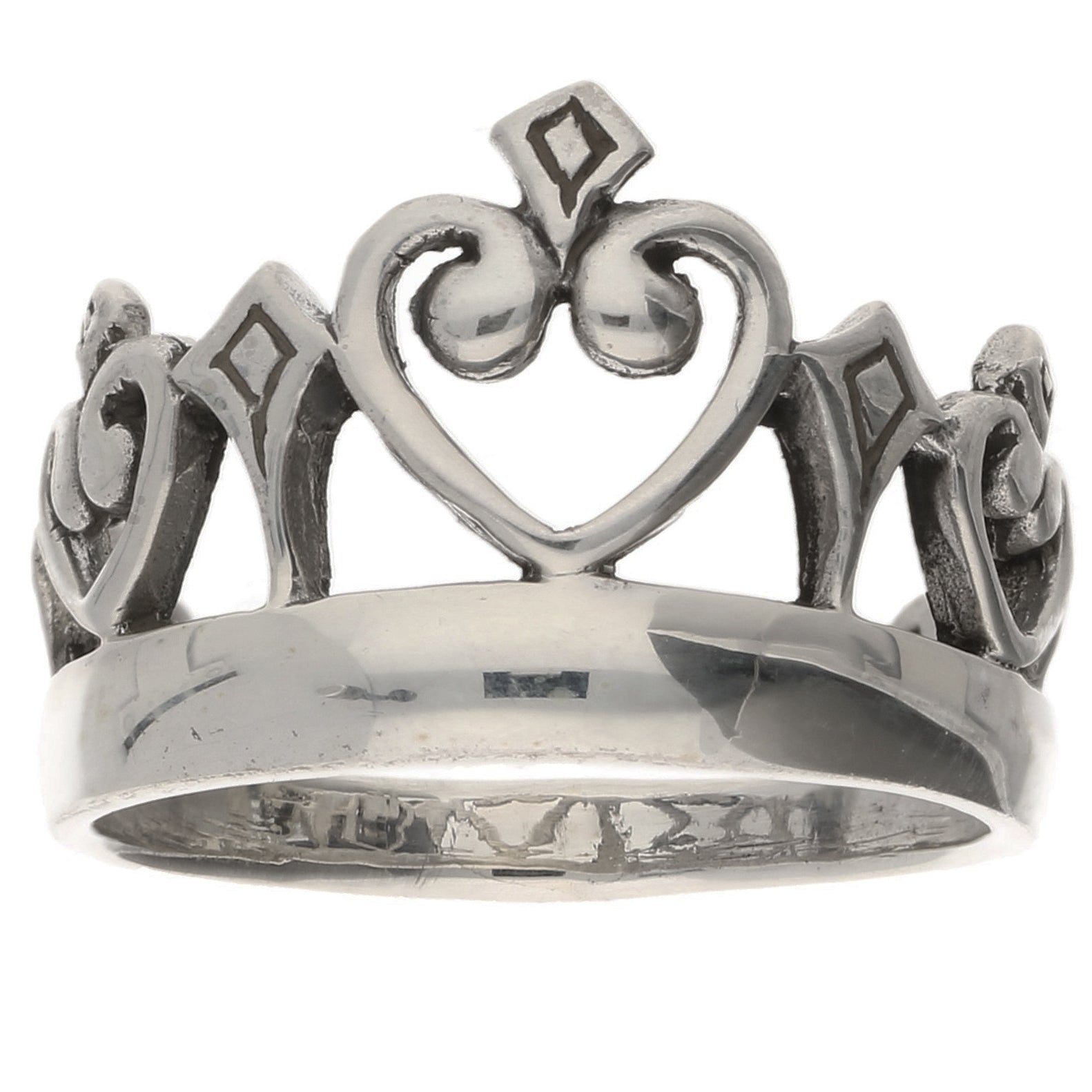 Miss America Princess Crown Sterling Silver Ring - Silver Insanity
