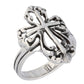 Sterling Silver Victorian Style Open Cross Ring - Silver Insanity