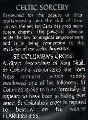 Silver CELTIC Saint St COLUMBA's Cross Pendant Necklace - Silver Insanity