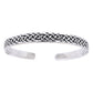 Sterling Silver Classic Celtic Knot Adjustable Cuff Bracelet - Silver Insanity