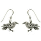 The Black Raven Sterling Silver Dark Birds of Beauty Hook Earrings - Silver Insanity