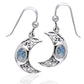 Moon Spirit Celtic Moonstone Sterling Silver Earrings - Silver Insanity