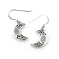 Moon Spirit Celtic Moonstone Sterling Silver Earrings - Silver Insanity