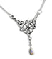 Sterling Silver Celtic Knot Star Moonstone 17" Necklace - Silver Insanity