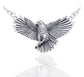 Detailed Sterling Silver Native American Indian Large Eagle Necklace 18" - Silver Insanity