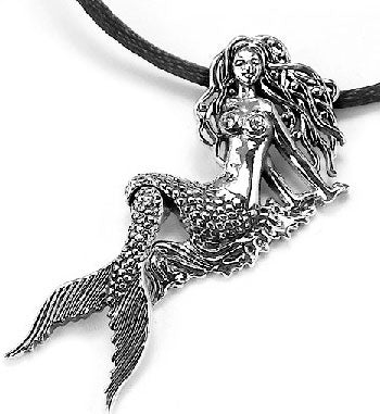 Moveable Tail Mermaid Sterling Silver Sea Nymph Mermaid Pendant - Silver Insanity