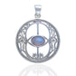 Rainbow Moonstone Chalice Well Sterling Silver Pendant - Silver Insanity