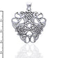 Thread of Life - Large Celtic Knot Sterling Silver Pendant, 18" Chain Necklace - Silver Insanity