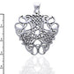 Thread of Life - Large Celtic Knot Sterling Silver Pendant, 18" Chain Necklace - Silver Insanity