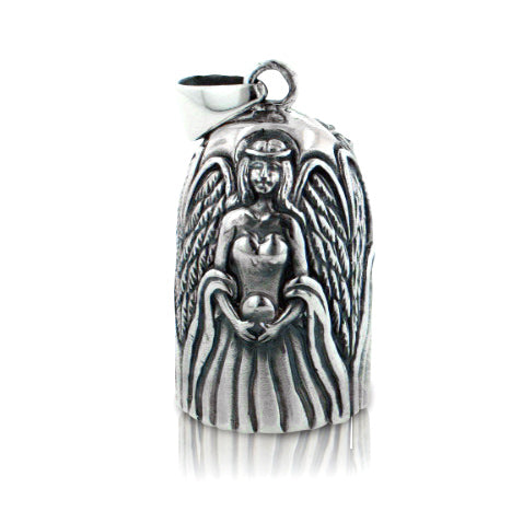 Angel Wing Rings Sterling Silver Bell Pendant Ornament - Silver Insanity