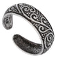 Antiqued Sterling Silver Toe Ring with Flourishing Vines - Silver Insanity