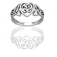 Sterling Silver Celtic Trinity Knot Heart Ring - Silver Insanity