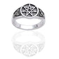 Sterling Silver Faerie or Elven Star and Celtic Knot Ring - Silver Insanity
