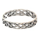 Narrow 4mm Neverending Celtic Knot Sterling Silver Pinky Band Ring - Silver Insanity