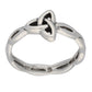 Sideways Angled Trinity Knot Ring in Sterling Silver - Silver Insanity