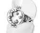 Sterling Silver Man on the Moon Star Poison Ring - Silver Insanity