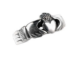 Sterling Silver Celtic Claddagh Puzzle Band Ring - Silver Insanity