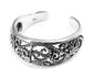 Sterling Silver Antiqued Roped Filigree Scroll Toe Ring - Silver Insanity
