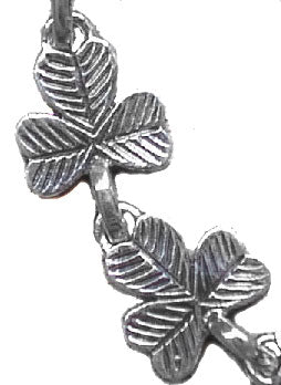 Sterling Silver Shamrock or 3 Leaf Clover Luck Bracelet - Silver Insanity
