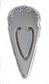 Wide Repousse Floral Sterling Silver Bookmark Book Gift - Silver Insanity