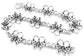 Sterling Silver Linked Butterfly Charm 7.5" Bracelet - Silver Insanity